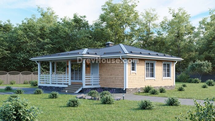 Проект дома из бруса ДБ-270