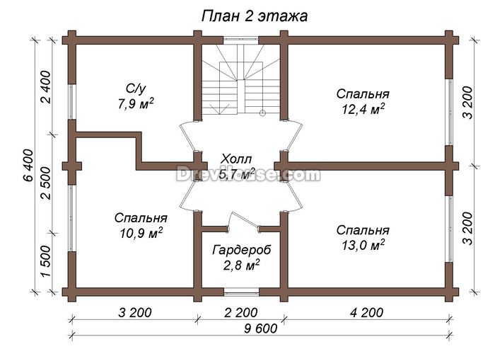 Проект дома из бруса Орлеан